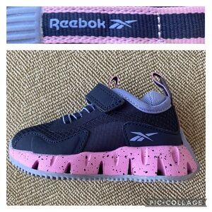 Reebok Toddler Girls Zig Dynamica Adventure Running Sneakers. Blue/Pink . Size 5